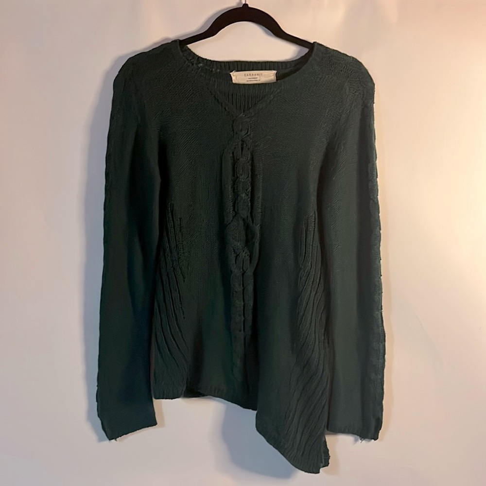 Women’s Zara Knit Sweater - Hunter Green - Size: Medium